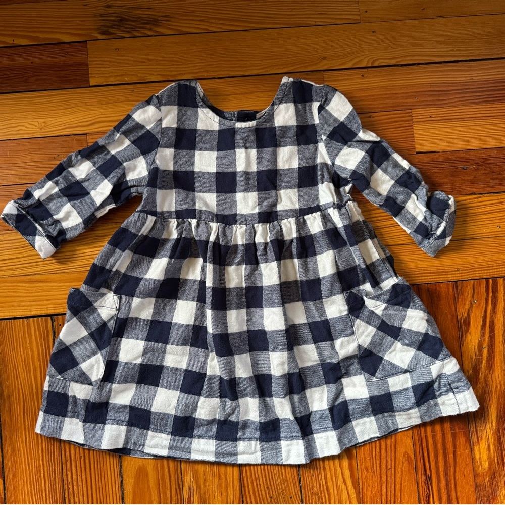 Plaid Long Sleeve Dress